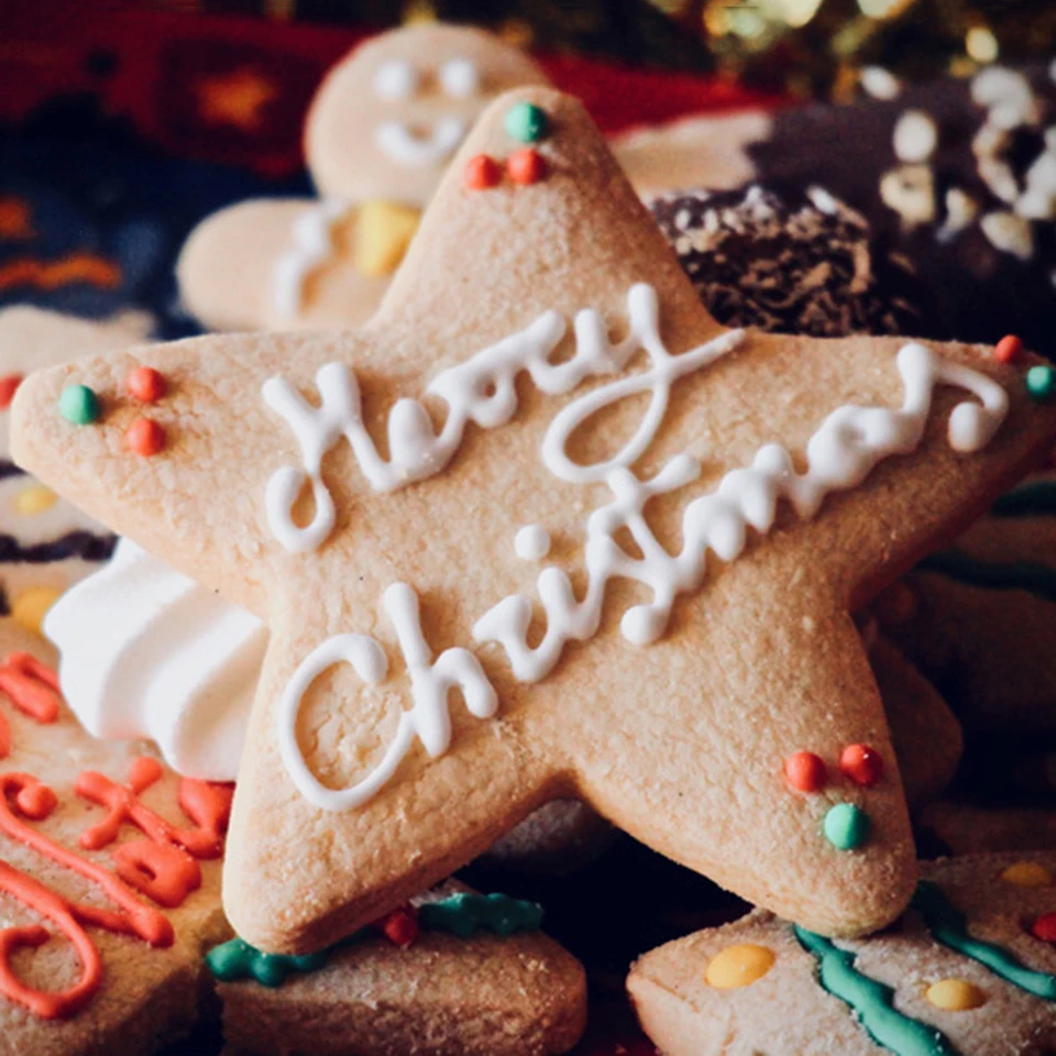 Transhome рождественские формочки для печенья 10 шт. Рождественская елка звезда дом форма для печенья торт украшение для печенья инструменты год