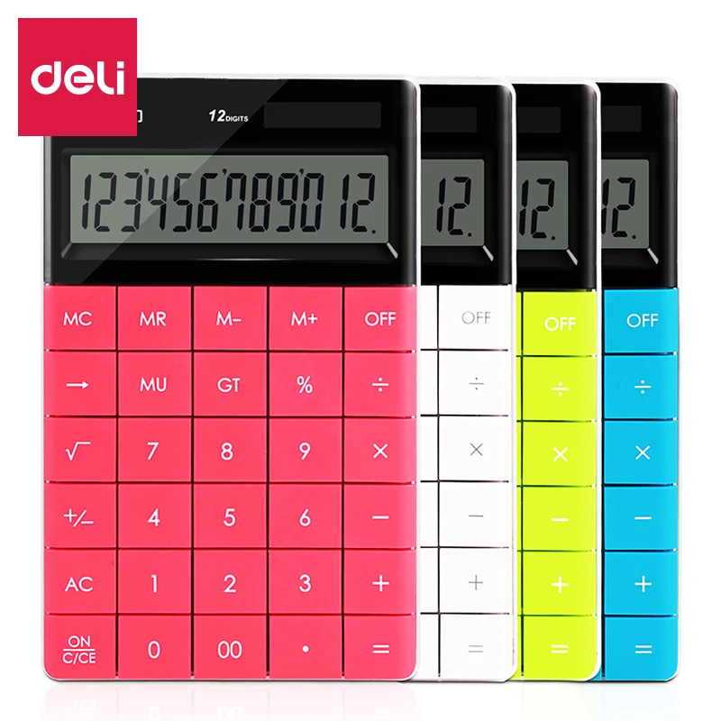 

2018 Creative fashion portable with diamond 12 digits pocket Calculator Mini Handheld Function Dual Power Students Children Gift