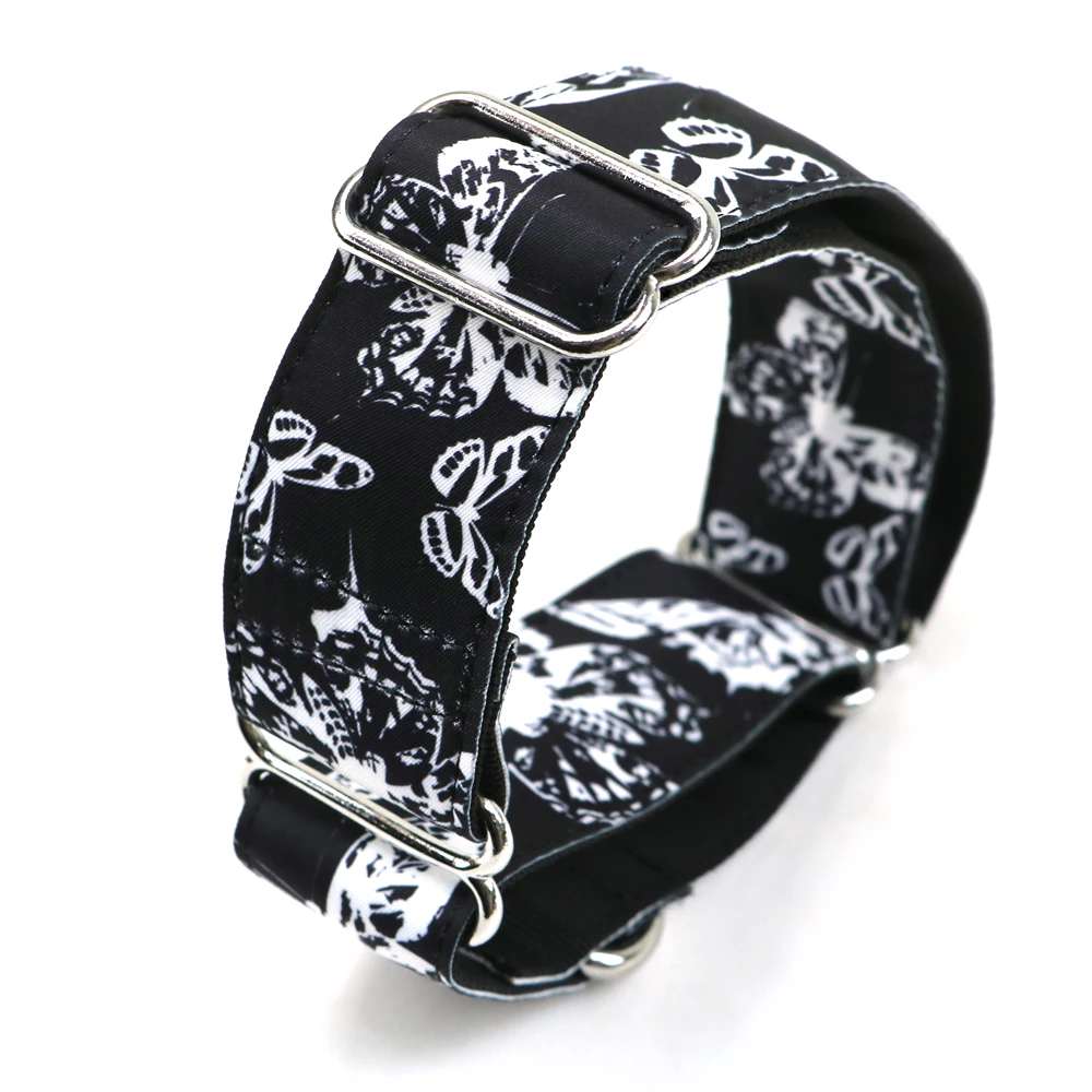 

Greyhound collar Saluki Whippet Lurcher martingale dog collar 3.8cm Wide Necklaces