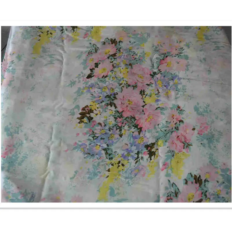 

Silk Flat Sheet 1pc Floral Color 100% Mulberry Silk 16.5mm Printed Many Sizes Custom order is acceptable ls260706