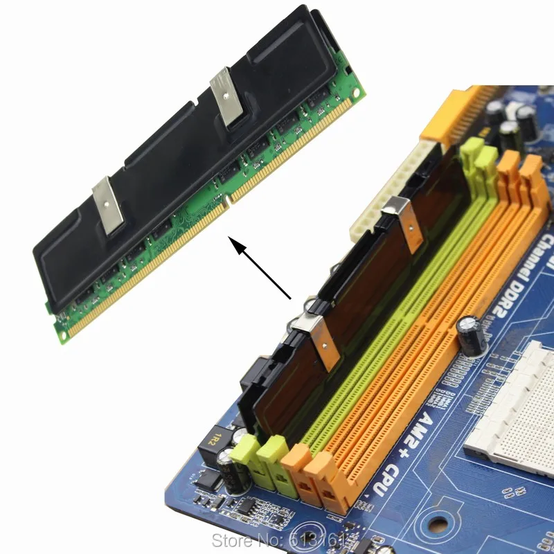 2 шт. радиаторы из чистого алюминия Память RAM DDR DDR2 DDR3|ddr ddr2 ddr3|aluminium heatsink cooleraluminum |