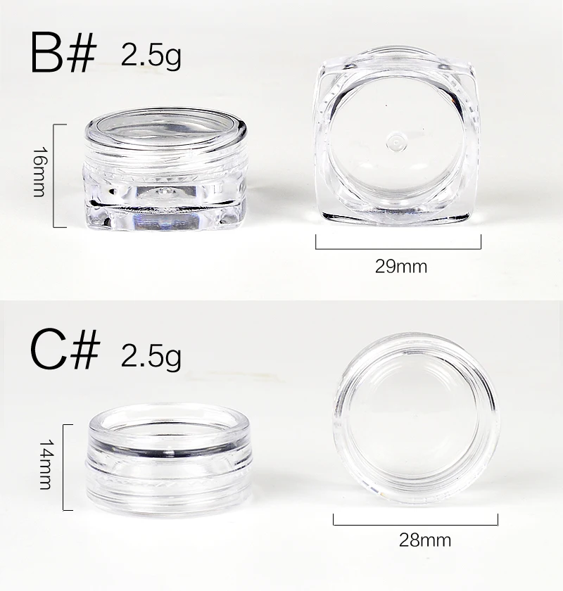 10 шт. портативный белый прозрачный мини пластиковый косметический пустой банка для пищевых продуктов тени для век макияж Чехол крем для лица контейнер для бальзама губ