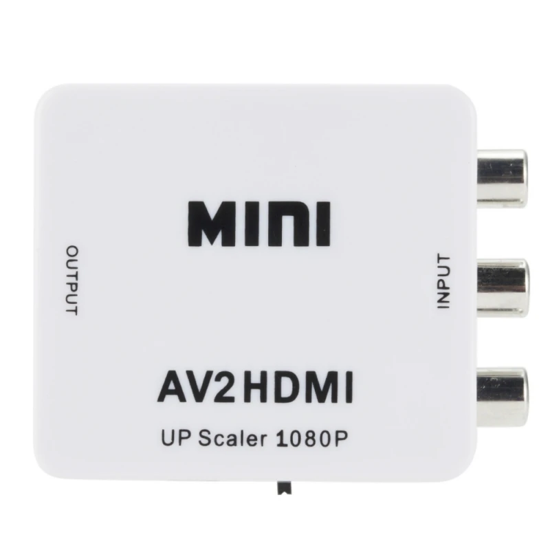 Мини AV в HDMI конвертер адаптер композитный AV2HDMI 1080P HDTV DVD конвертер| |