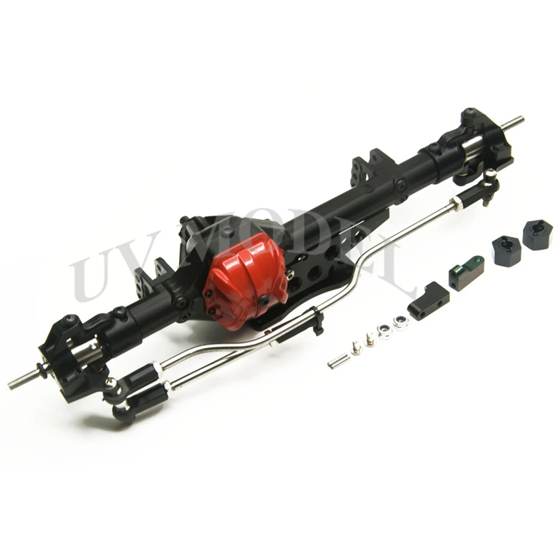 Black Red High Quality 1/10 Axial Wraith Axle Alloy Aluminum Front Axle