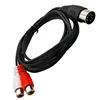 7 Pin DIN Male MIDI  to 2 Dual RCA Female Plug Audio Cable cord For Naim Quad Bang & Olufsen Stereo Systems ► Photo 2/3