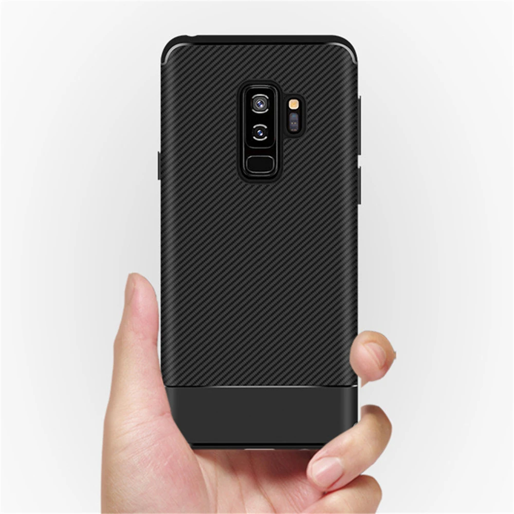 Carbon Fiber Phone Cases For Samsung Galaxy S9 A3 A5 J5 J7 2017 Note 8