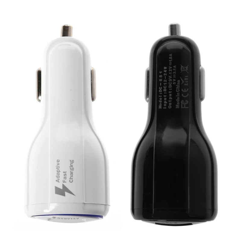 

OOTDTY New 12V-24V Dual USB 3.1A Car Quick Charger QC 3.0 Fast Charging For Samsung iPhone