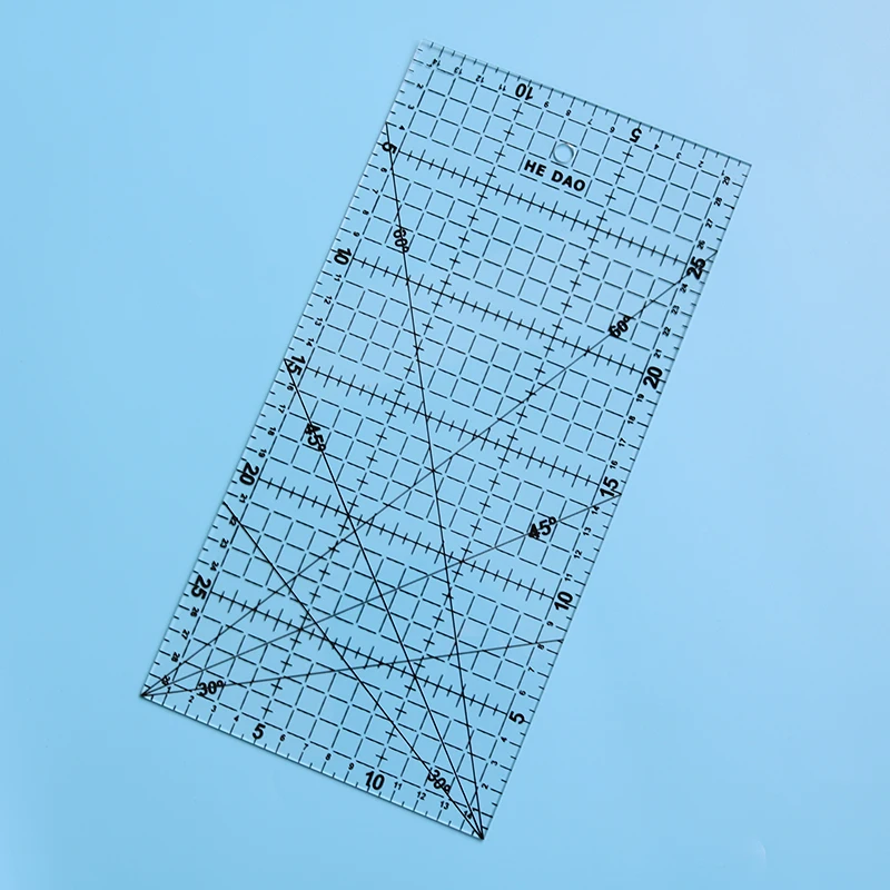 

1pc 300mm * 150mm High Quality Technical Drawing School Office Stationery And Student Drawing Transparent Ruler Tool