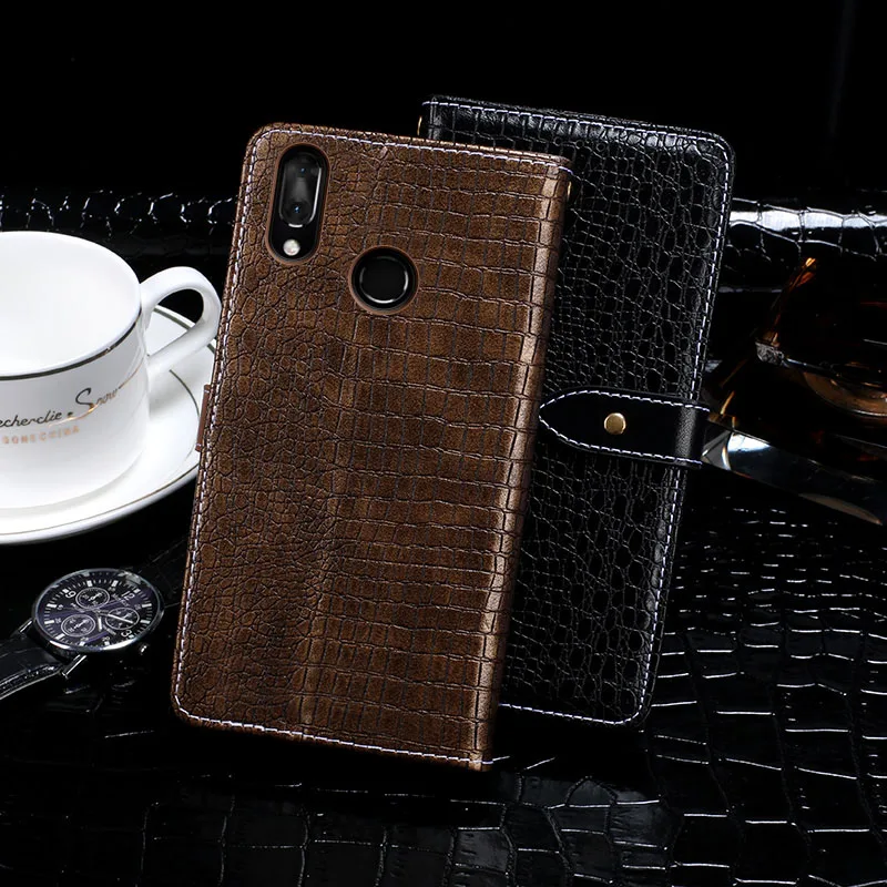 Кожаный защитный чехол-книжка iTien с магнитной подставкой для Vodafone Smart X9 из ТПУ и