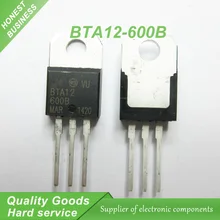 20pcs BTA12-600B BTA12 BTA12-600 Triacs 12 Amp 600 Volt TO-220 new original