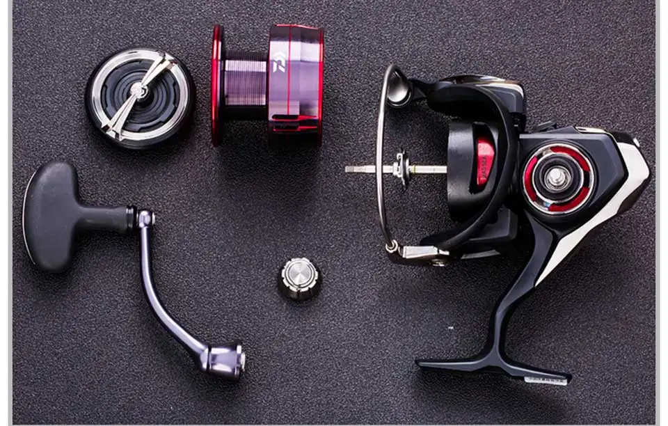 DAIWA спиннинговая Рыболовная катушка FUEGO LT 1000D-6000D рыболовные катушки 6+ 1BB 5-12 кг Мощность 5,1: 1/5. 2:1/5,3: 1 морская вода спиннинговые Катушки