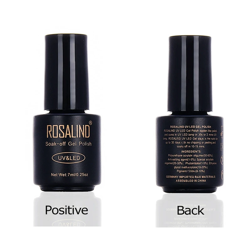 ROSALIND 7ml Top Coat Gel Nail Polish Protect Nails Surface keep Nail Art Desgin Long Lasting Transparent Gel Varnish UV LED 3