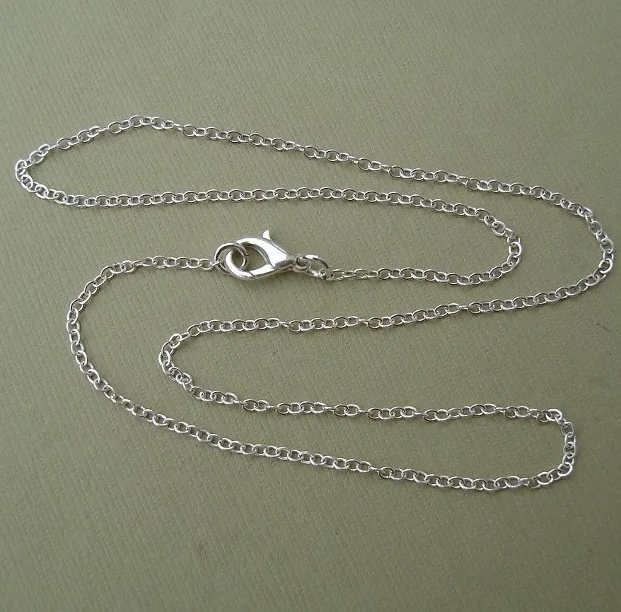 

Free shipping!!!! Chain Ready To Wear Gold Plated Flat Oval Cable 2*1.5mm with lobster clasps 27"L