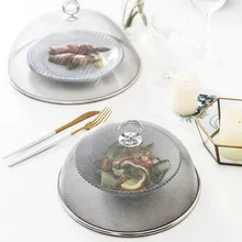 Настольная пищевая Пылезащитная Крышка для домашних инструментов антимоскитная Крышка для посуды круглая форма пищевая крышка