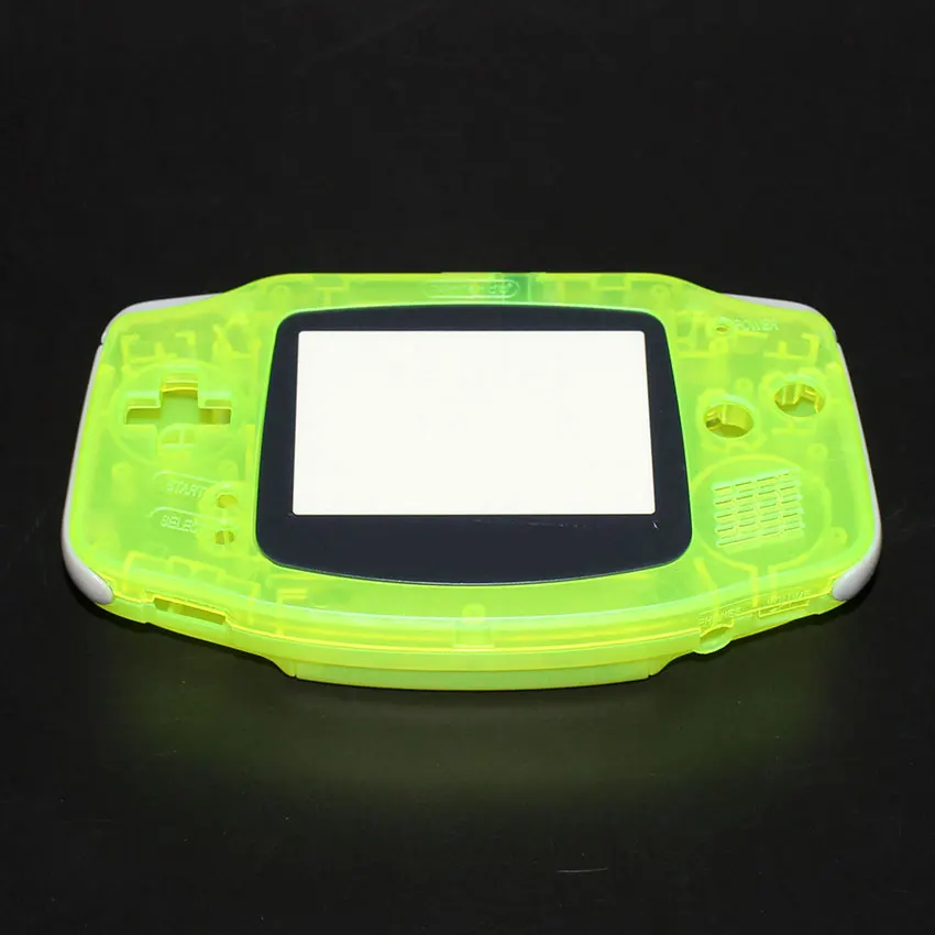 ChengHaoRan для Gameboy Advance Shell Полный корпус чехол для nintendo GBA Корпус чехол консоль кнопки отвертка - Цвет: Clear Yellow