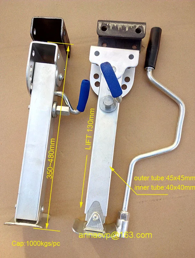 Buy stabilser Legs Drop Down With Plate 350mm Caravan parking legs Motorhome