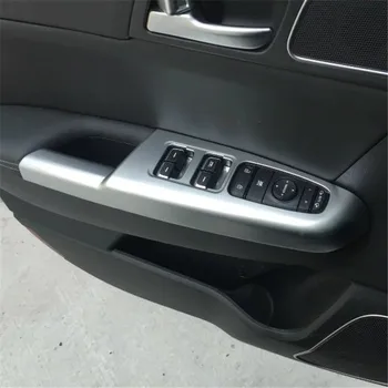 

WELKINRY For Kia Sportage QL 2016 2017 2018 ABS chrome regulator interior armrest door window lifter switch button knob trim