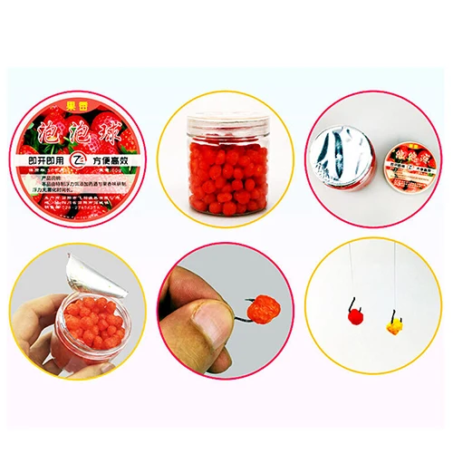 

1 Bottle Carp Fishing Cereal Fruit Flavor Bait Balls Pop Floating Fishing Bait Boilies fishing accessories
