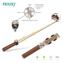 Noosy Luxury Extendable Bluetooth Selfie Stick Leather Folding Monopod Palo Selfies font b Tripod b font