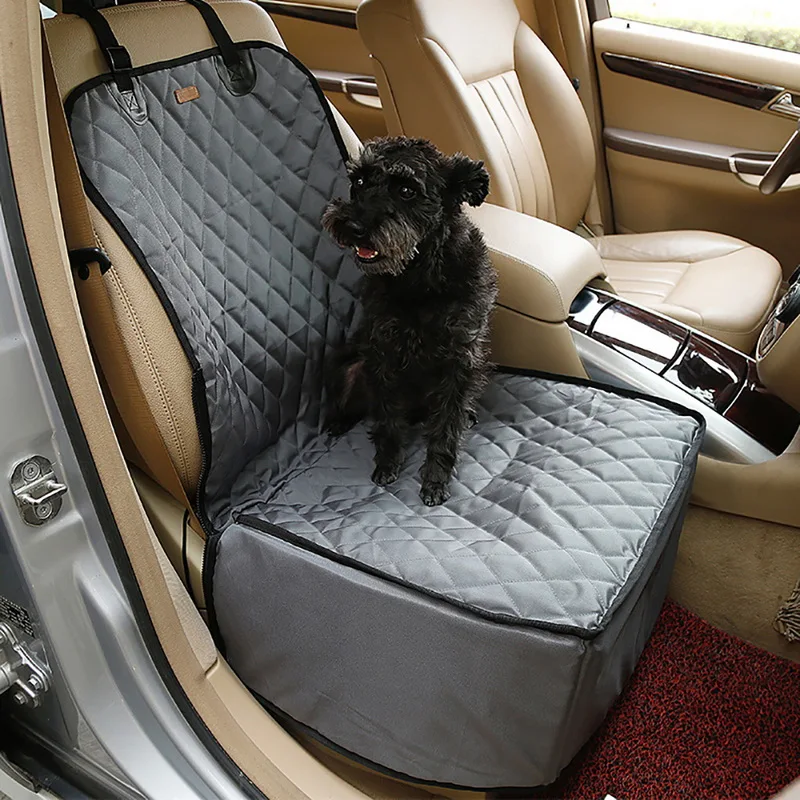 Водонепроницаемый с ремнем безопасности Pet сиденье автомобиля чехол для переднего сиденья для собаки кошка пижамы для малыша, Портативный 2-в-1 собака защитное кресло с нескользящей подошвой