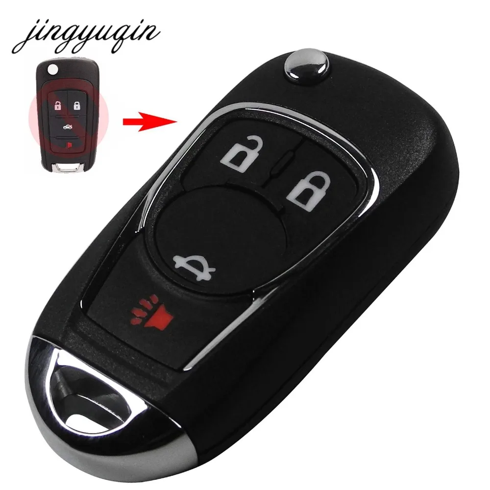 Jingyuqin 40X 2/3/4/5B модифицированный для Chevrolet Chevy Equinox Camaro Volt Spark Malibu Cruze Sonic флип брелок