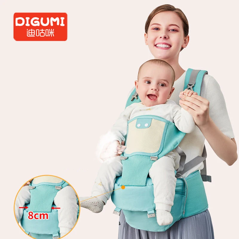 

DIGUMI Baby Carrier Sling Portable Kangaroo Storage bags Sling Child Suspenders Backpack Thicken Shoulders Ergonomic Hoodie Baby