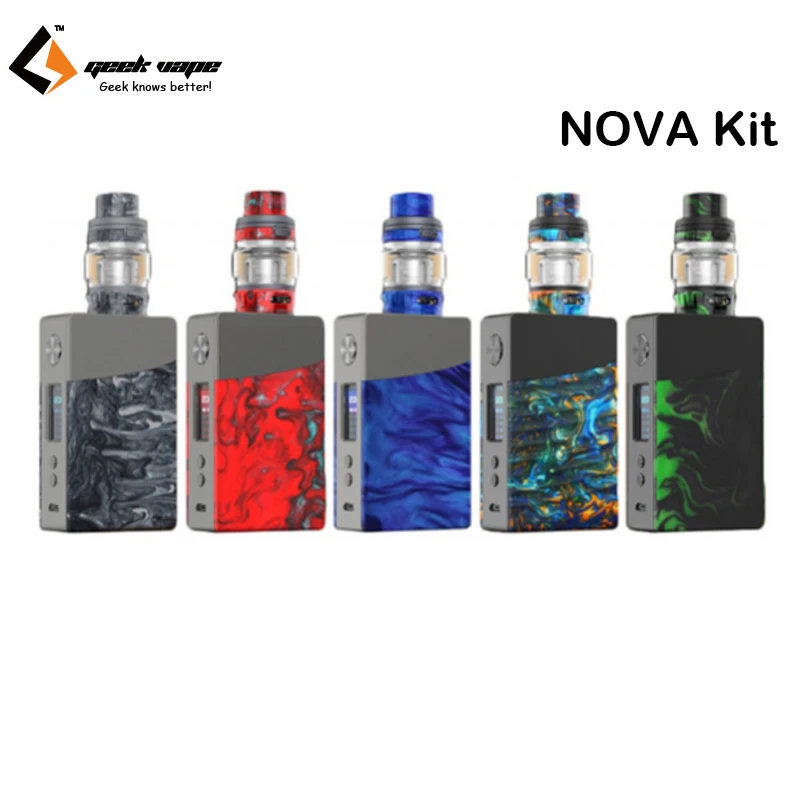 

Geekvape NOVA 200W TC Kit with 4ml Alpha Tank & 0.2ohm/ 0.4ohm MeshMellow Coil E Cigarette Vape Kit VS Aegis Legend