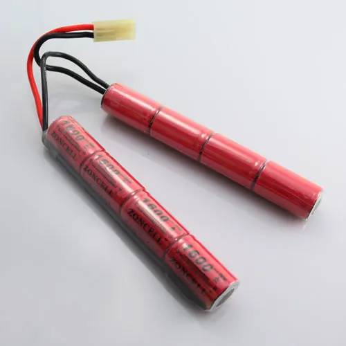 Últimas Novidades 20c Modelo 1600mah ni mh Bateria Grupo 8s cs Ak47 Agosto Mp5 m4 Recarregável Li-ion Celular um no 9.6v - Image 2