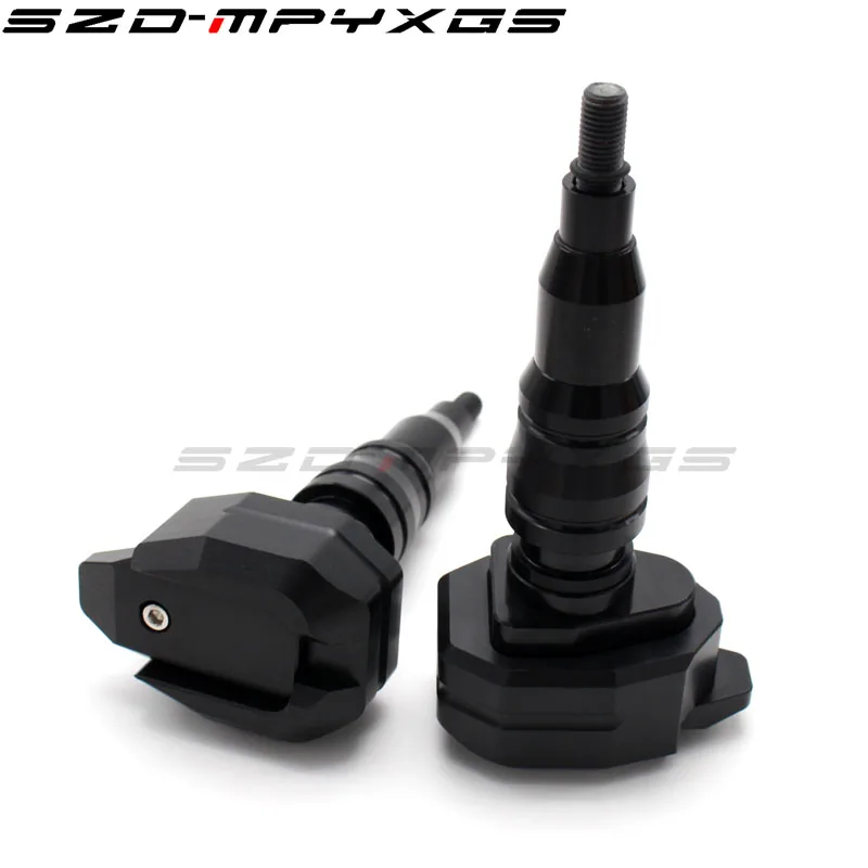 Рамки Ползунки Крушение протектор для Kawasaki zrx 400/1100/1200R ZR250 ZR400 ZEPHYR X ER500 мотоциклетные бобины защита от падения мотоциклов - Цвет: Черный