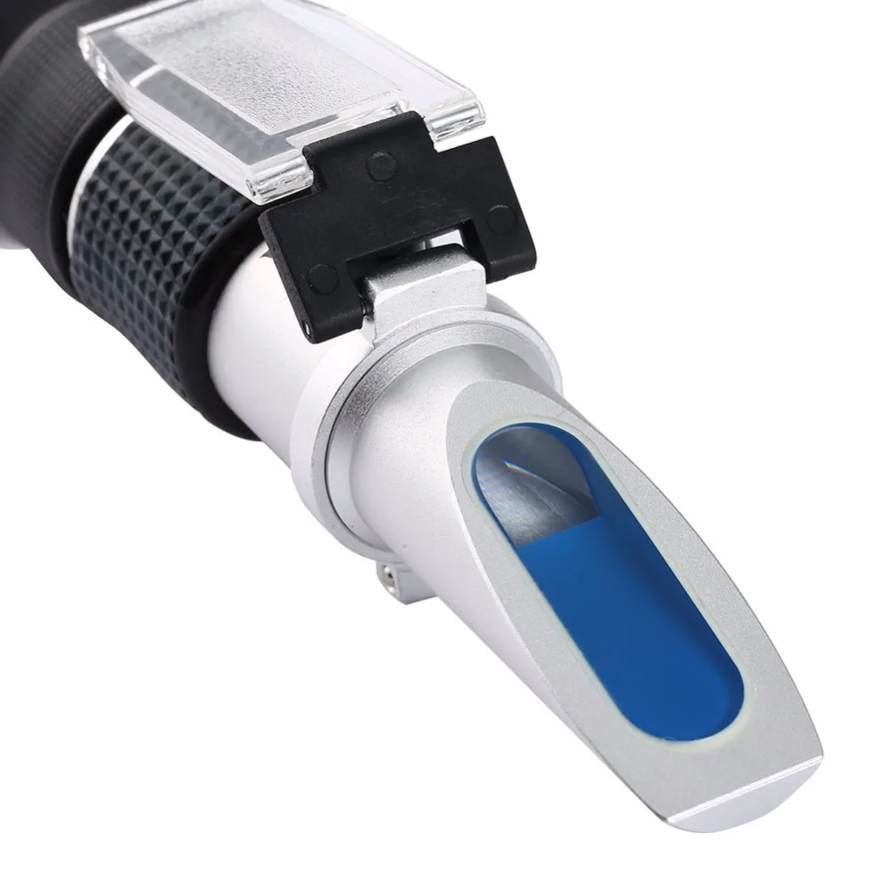 0~90/% Brix Honey Sugar Content Specific Measurement Tool widely Used in Daily Life Fruit Food The Manufacture or Production of Sugar Beverages etc Handheld Brix Refractometer