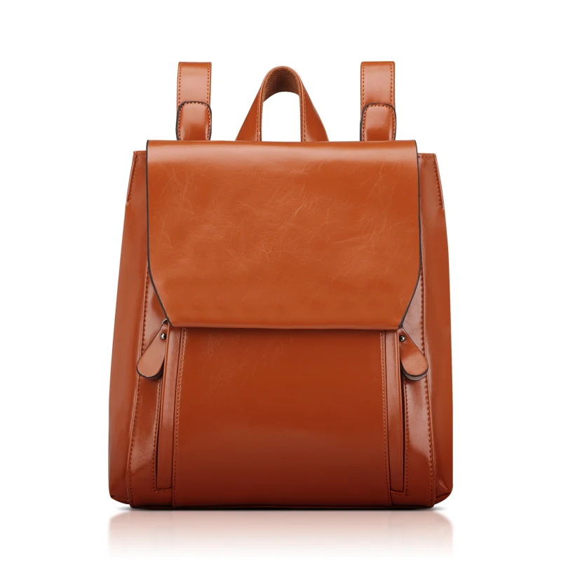 

2019 New England leather bag backpack female Korean summer leisure contracted school travel leather wind tide