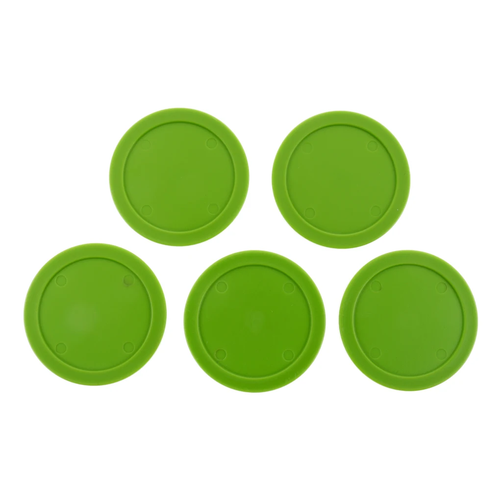 5 Pieces 62mm Durable Plastic Air Hockey Pucks Choice of Colors Entertainment Table Game Standard Air Hockey Pucks Accessories