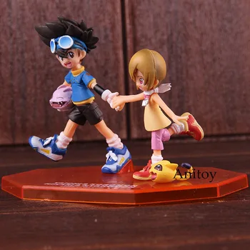 

G.E.M Adventure Digimon Digital Monster Toys Taichi Yagami Koromon Hikari Yagami Nyaromon Action Figure Collectible Model Toy