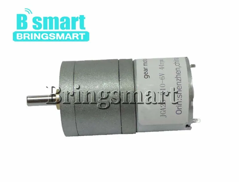 Bringsmart JGA25-310 высокий крутящий момент 12 В DC мотор-редуктор коробка передач снижение Реверсивный 6 в микро мотор высокий крутящий момент умные