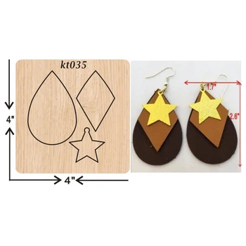 

earrings cutting dies 2019 new die cut &wooden dies Suitable for common die cutting machines on the market