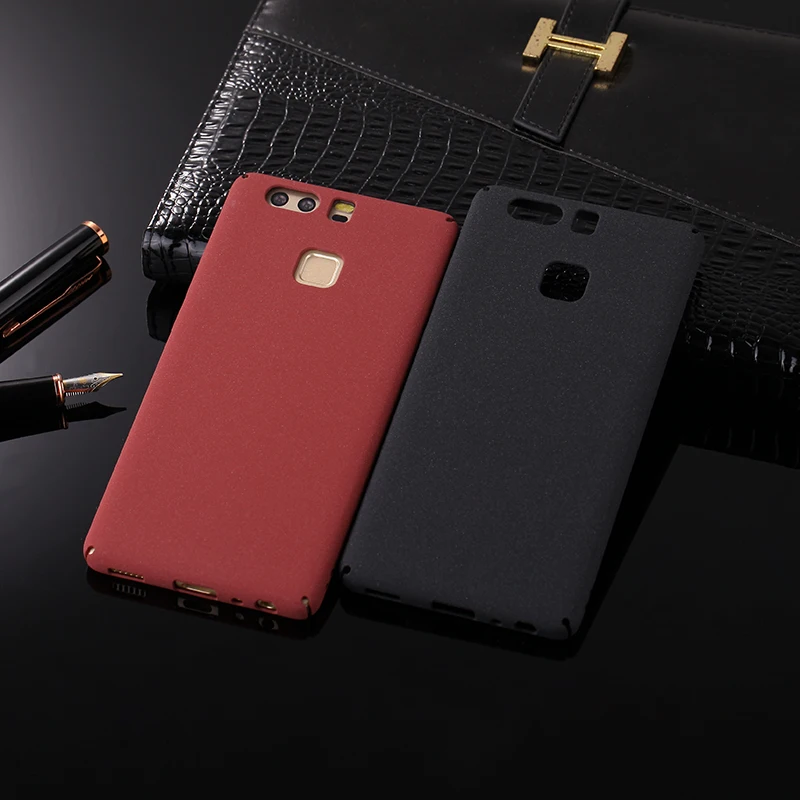 Hard Plastic Case For Huawei P9 P10 Plus G 9 Lite Honor 8 6C Pro Smart Shockproof Couqe Matte Rock Sand Granule Cover Funda |