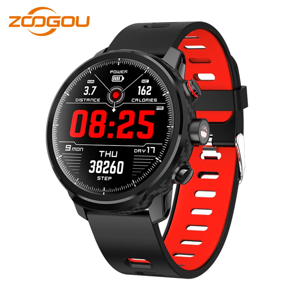 

ZOOGOU L5 Smart Watch Men IP68 Waterproof Multiple Sports Mode Heart Rate Weather Forecast Bluetooth Smartwatch Standby 100 Days