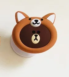 Корея 3D мультфильм Медведь Кролик Силиконовый телефон стенд держатель стикер для Iphone iPad аксессуары для мобильных телефонов - Цвет: D