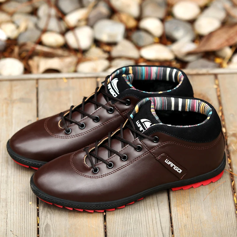 

Men Winter Shoes Solid Color Snow Boots Plush Keep Warm Ski Ankle Boots for Male Winter Outdoor Shoes Men Boots Size 39-44