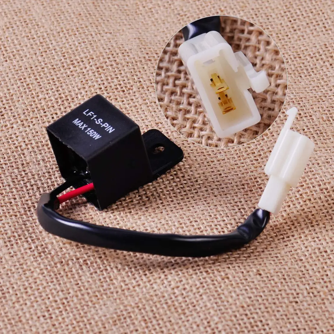 

DWCX 12V Electronic 2-Pin LED Flasher Relay For Motorcycle Motorbike Turn Signal Bulb Hyper Flash for Honda Kawasaki Suzuki