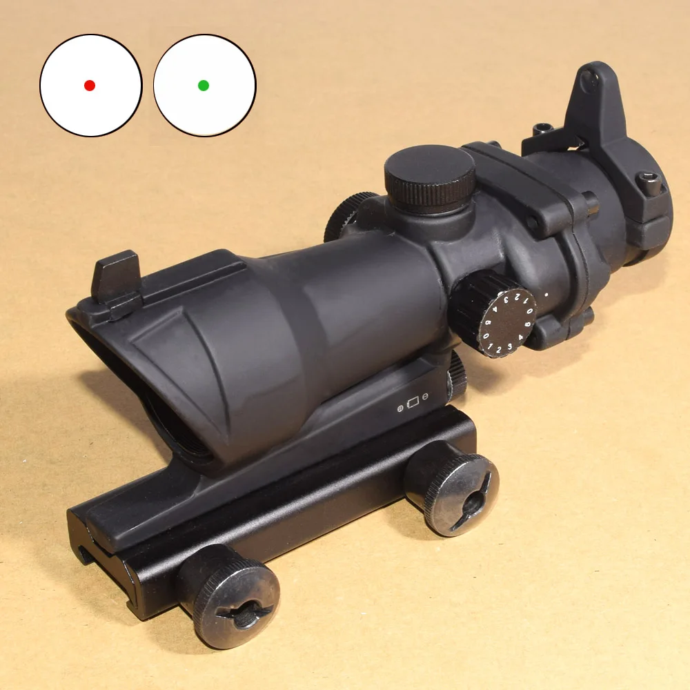 ACOG 1x35 охотничий прицел с красной зеленой точкой тактический для пневматической
