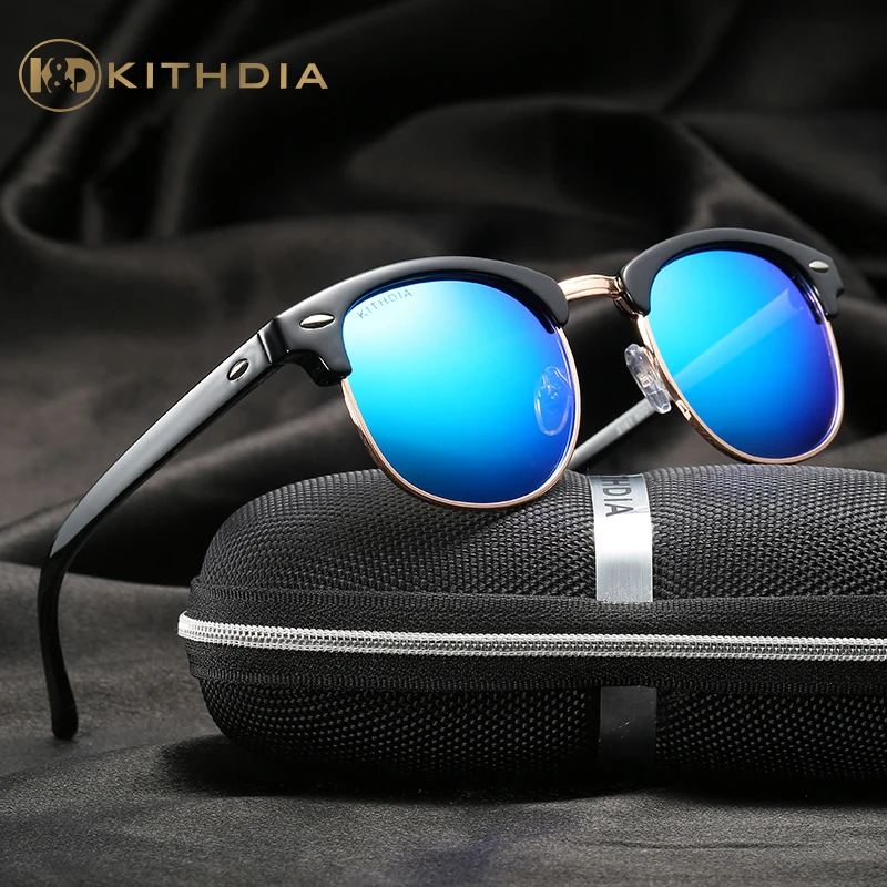 

KITHDIA TR90 Half Sunglasses UV400 Polaroid HD Polarized Lens Women Sunglasses Brand Designer Mirror male oculos #KD5161