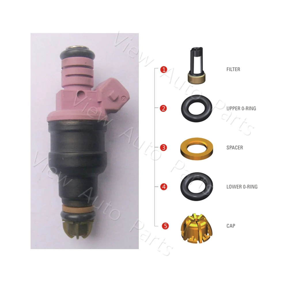 

Free shipping 100 sets For BMW 2.8L 328i 528i 728i Z3 E36/E38/E39/E46 Fuel Injector Repair & Service Kits VD-RK-0101