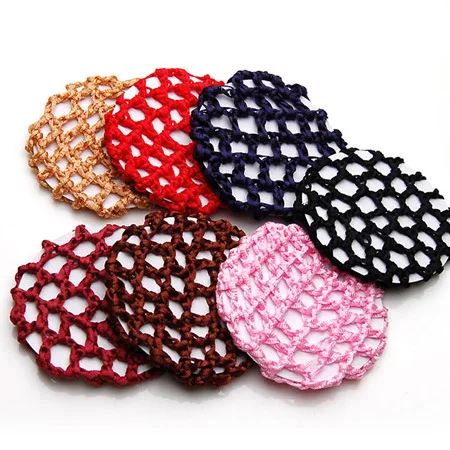

4Pcs Women Nylon Hair Bun Cover Snoods Hair Net for Ballet Dance Skating Weaving Mesh Net Fishnet Ladies Elastic Wig Caps