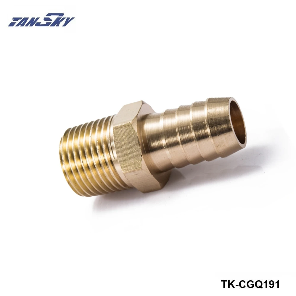 Male Straight Barb 5/8 Hose ID 1/2" NPT Male Brass Fitting For Fuel
