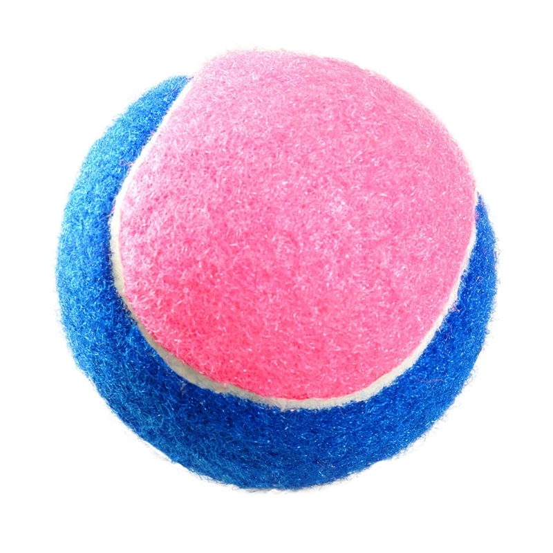 

Pet Dog Squeaker Ball Toy Play Sound Dog Bite-resistant Molar Tennis Balls for small large dog Teddy Rolling Ball Molar Toy Z