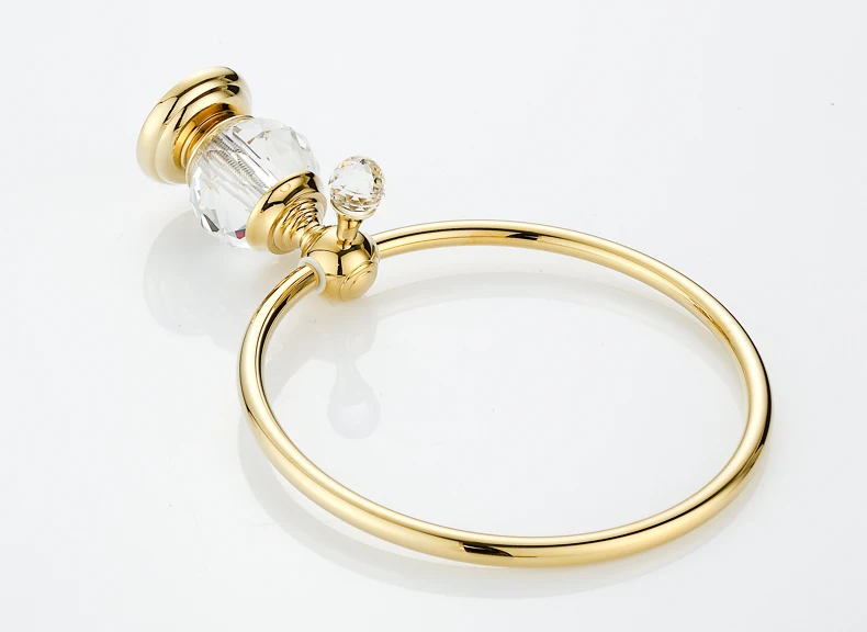Твердое латунное кольцо для полотенца для ванной комнаты держатель аксессуары для ванной комнаты настенное крепление
