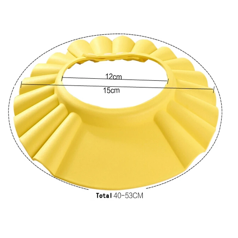 2 шт детская шапочка для душа детский шампунь Мытье Ванны волос Щит шляпа Мягкая и регулируемая