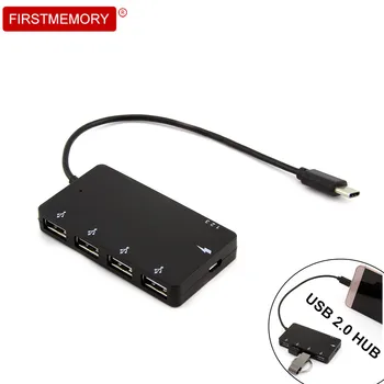 

Ultra Thin 4 Ports USB C Hub Splitter Portable Micro USB OTG Charge HUB Adapter for Samsung Galaxy S3 S4 Tablet