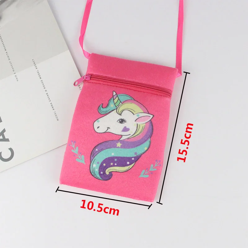 Cute Unicorn Coin Wallet Baby Girls Handbag Coin Purse Children Kids Mini Sling Crossbody Bags Cartoon Princess Bag Gift